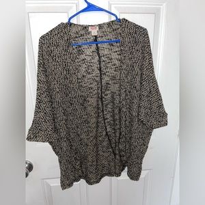 Tan and Black cardigan